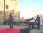 Yasar Ersoy and some actors and actresses reciting poems by local poets